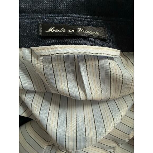 Flynt Spicoli Linen Blend Blazer Mens 48 R Navy - Picture 4 of 6